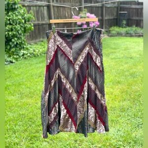 Coldwater Creek skirt‎ MEDIUM vintage patchwork Gypsy Y2K peasant boho grunge